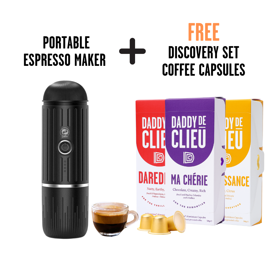 2 in 1 Portable Espresso Coffee Machine For Coffee Powder & Nespresso Capsules